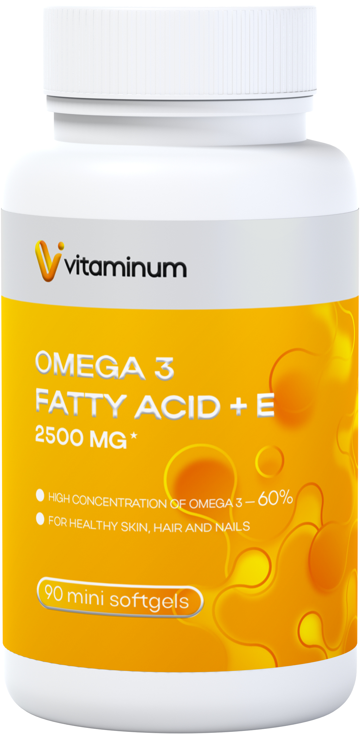  Vitaminum ОМЕГА 3 60% + витамин Е (2500 MG*) 90 капсул 700 мг   в Ангарске